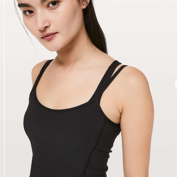 NWOT Lululemon Daily Lineup Tank black - Picture 4 of 9